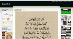 Desktop Screenshot of diwanikraf.com